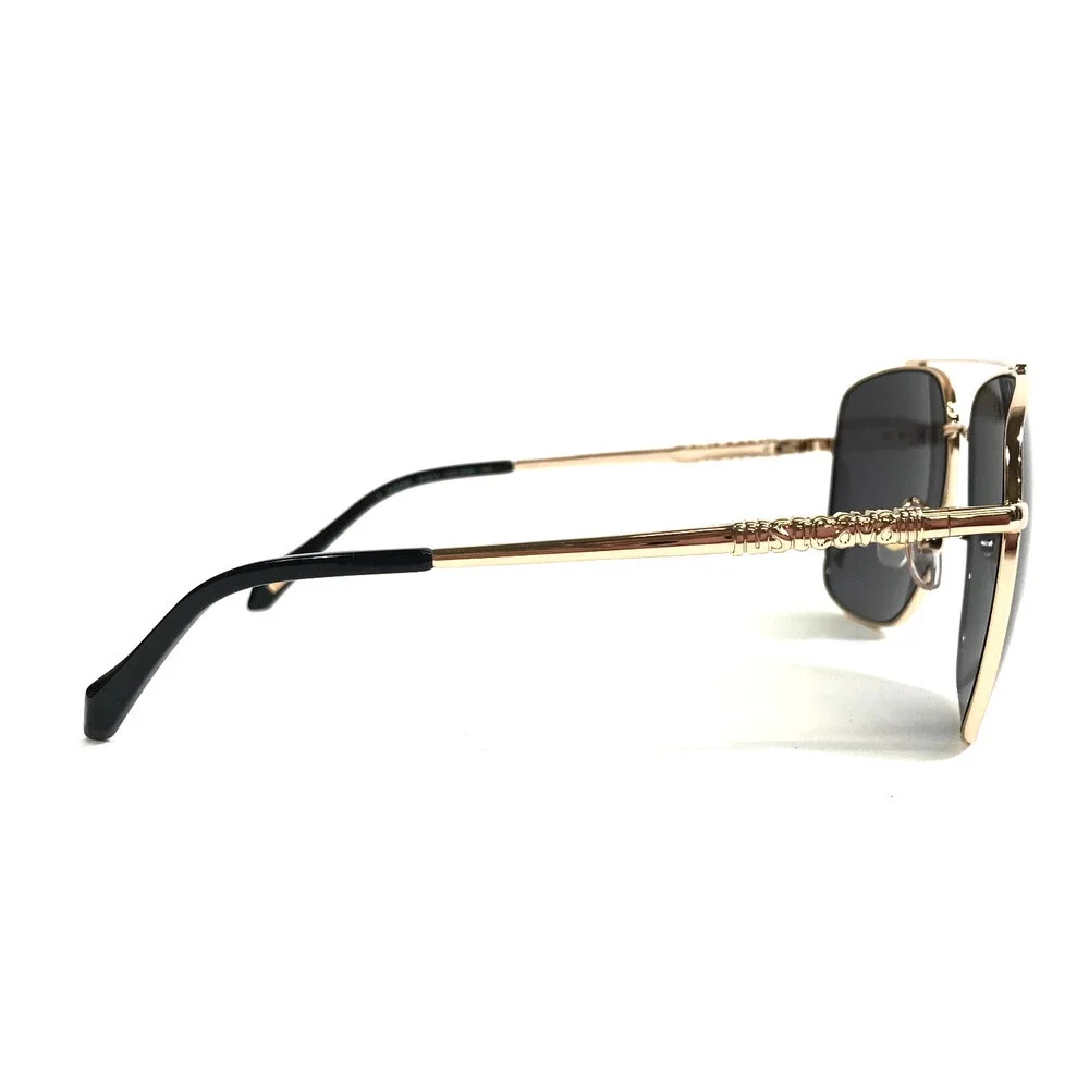 Just Cavalli Sunglasses SJC030K COL.0349 Gold Pilot Frames with Dark Gray Lenses